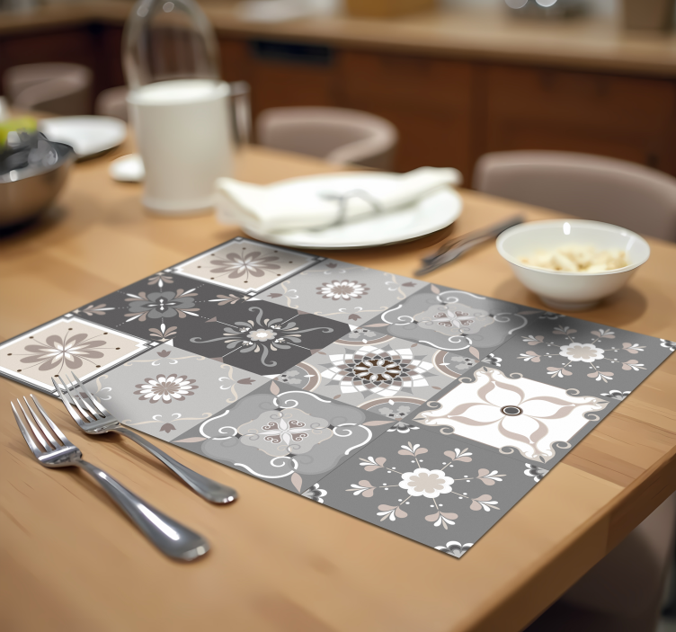 Floral Hydraulics original placemat - TenStickers