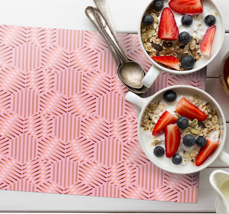 Geometric arrangement placemat - TenStickers