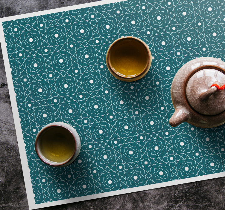 Geometric texture finish placemat - TenStickers