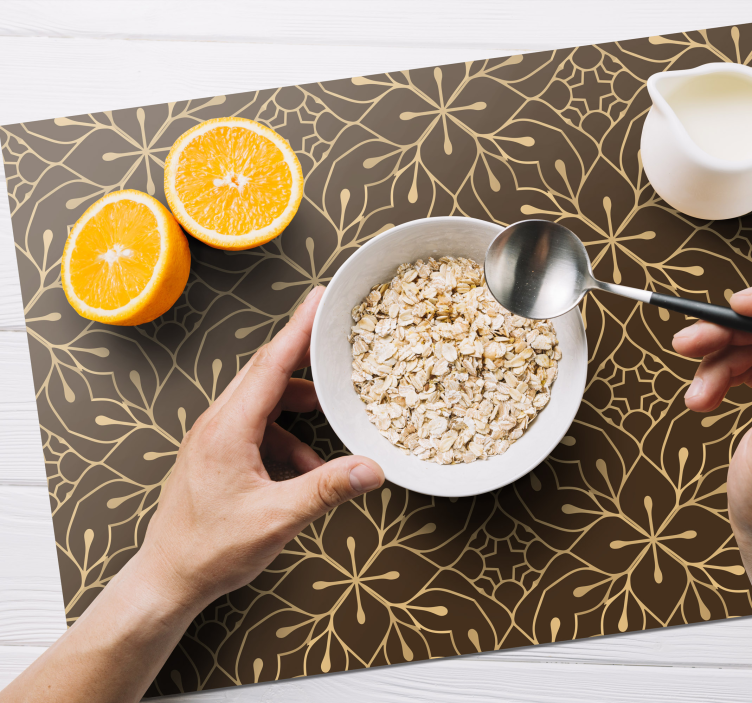 Graceful blossom placemat - TenStickers