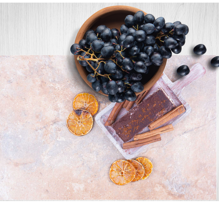 Grapes and spices children placemat - TenStickers