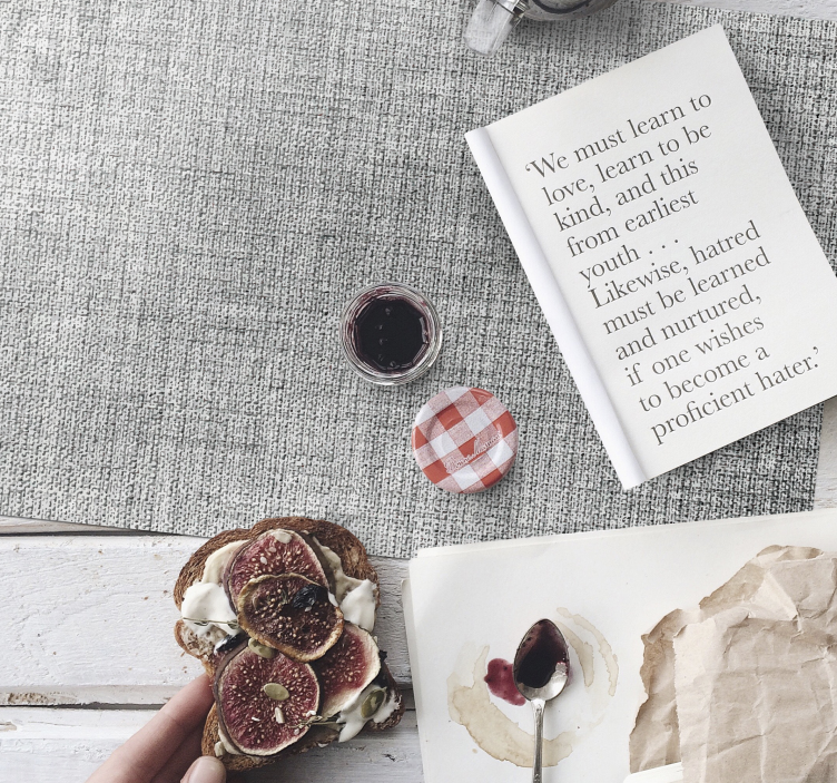 Grey texture  modern placemats - TenStickers