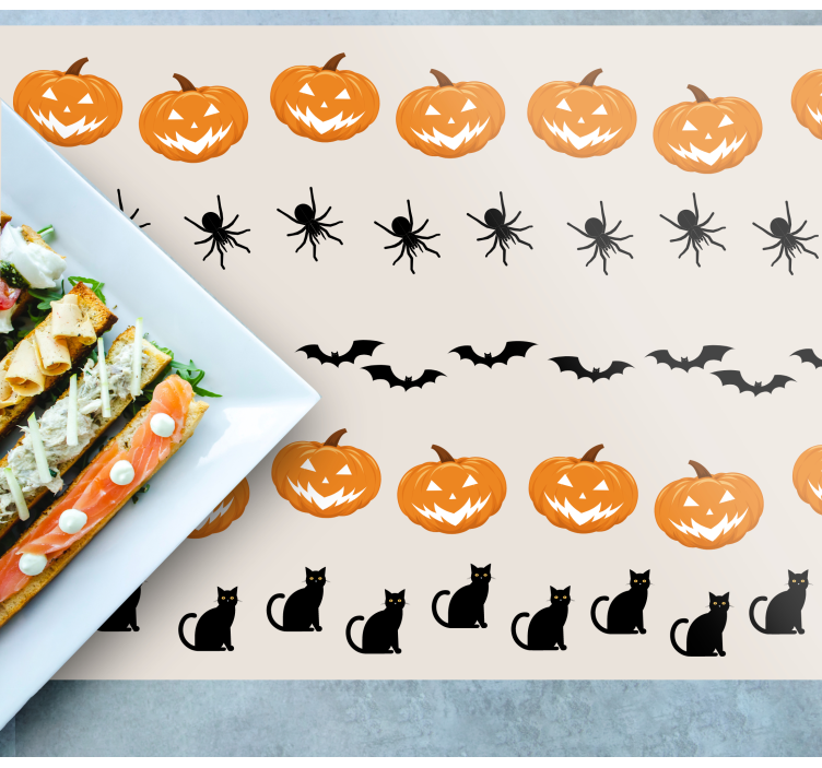 Halloween animals Halloween placemats - TenStickers