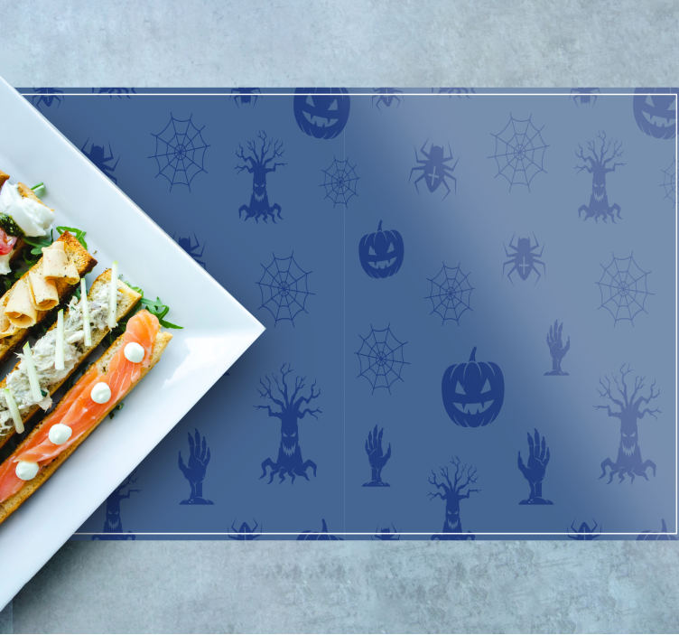 Halloween placemat for eerie theme decor - TenStickers