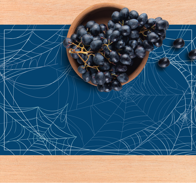 Halloween placemat with spooky spiderweb design - TenStickers