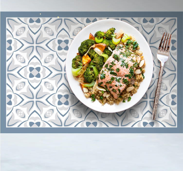 Intricate floral design placemat - TenStickers