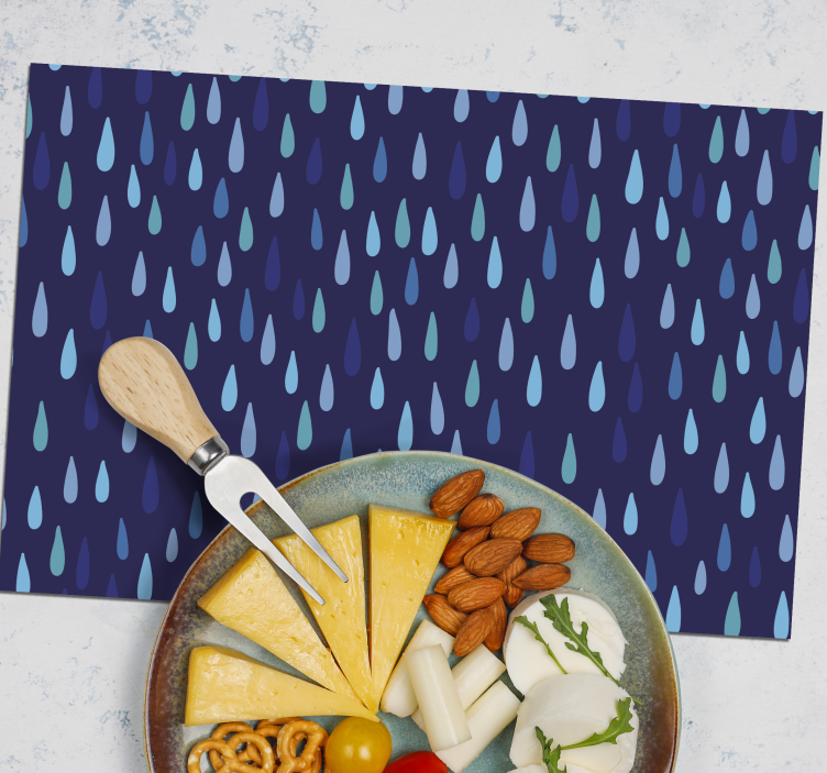 Irregular raindrop original placemats - TenStickers