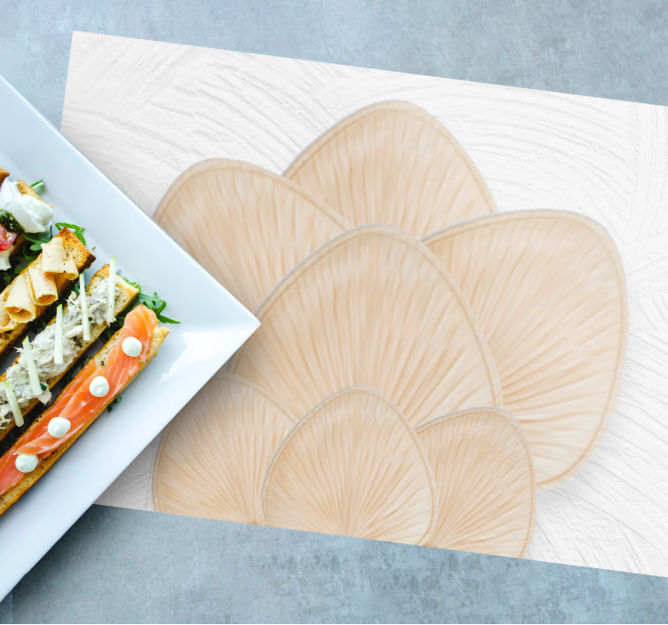 Leaf patterned surface placemat - TenStickers