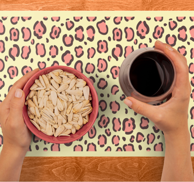 Leopard motif style placemat - TenStickers