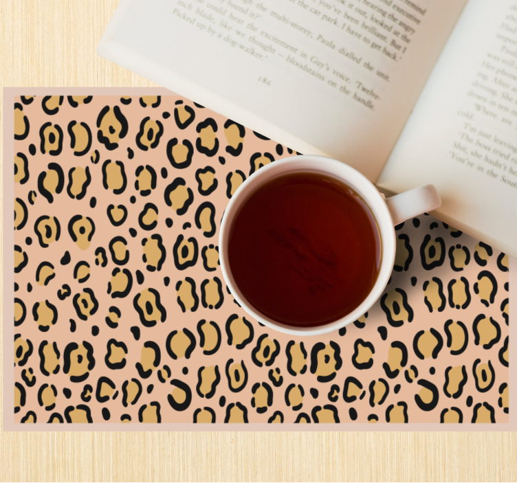 Leopard skin print placemat - TenStickers