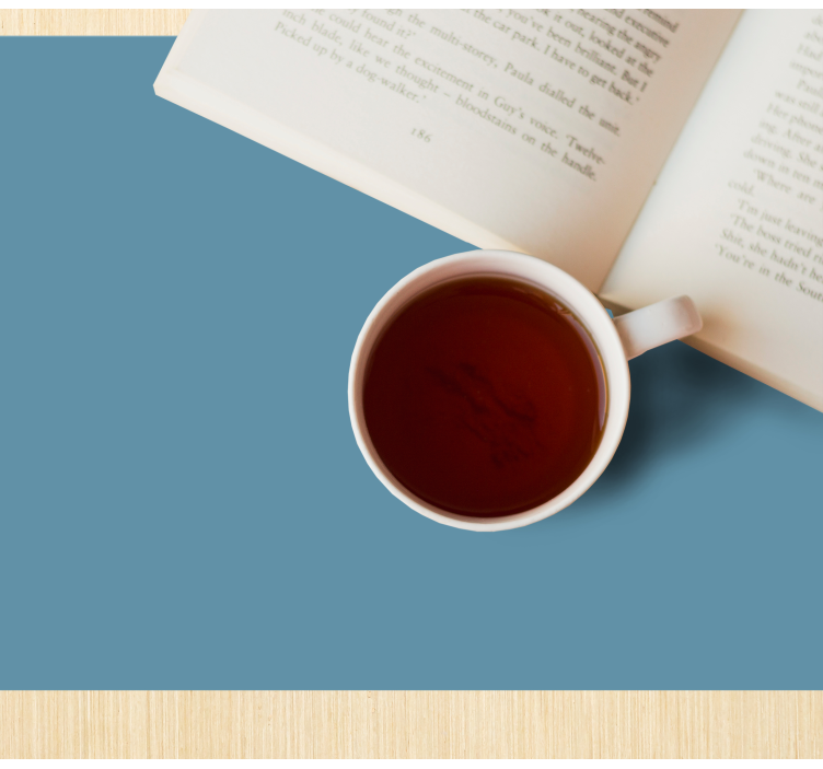 Modern placemat coffee mug organizer - TenStickers