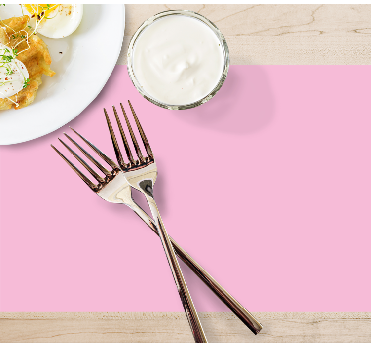 Modern placemat elegant pink surface - TenStickers