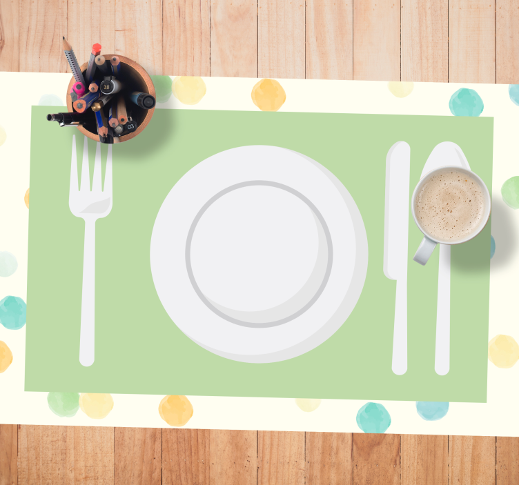 Modern placemat for contemporary dining set - TenStickers