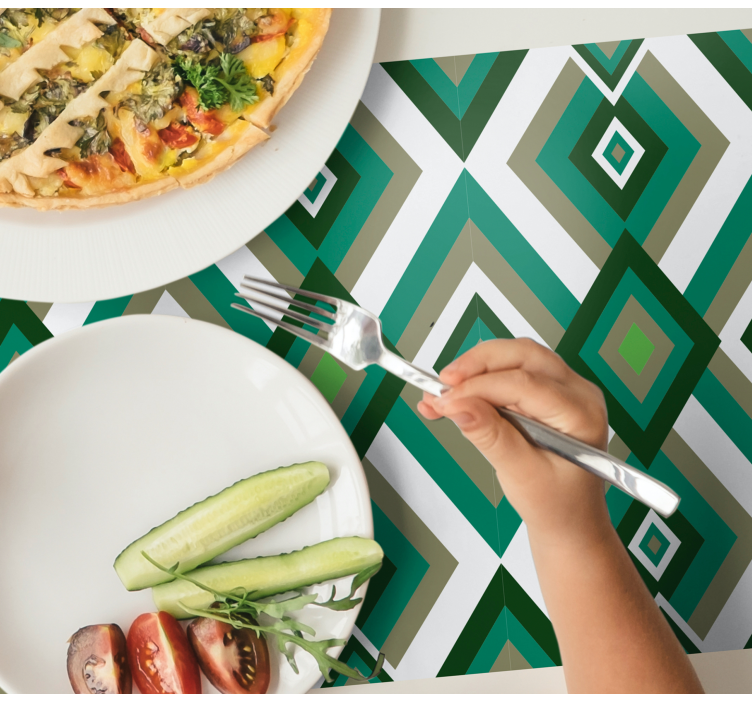 Modern placemat geometric style design - TenStickers
