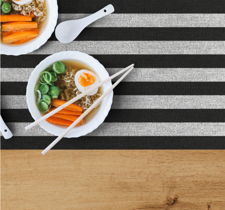 Modern placemat striped kitchen mat - TenStickers
