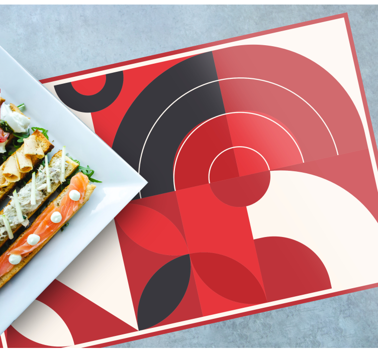 Modern placemat vibrant geometric shapes - TenStickers