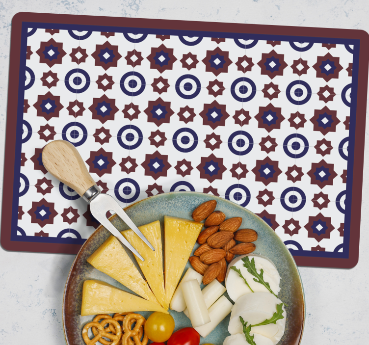 Modern placemat with geometric design - TenStickers