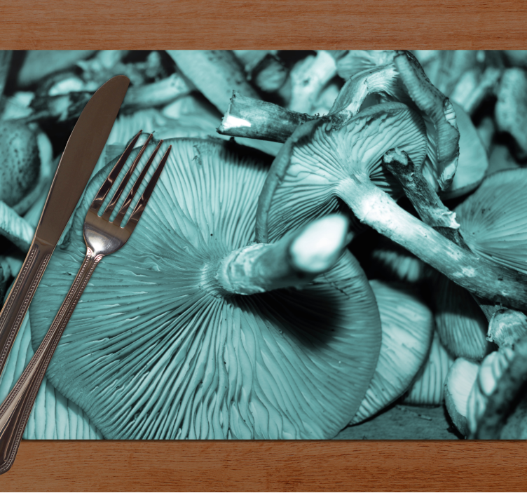 Mushroom close-up placemat - TenStickers