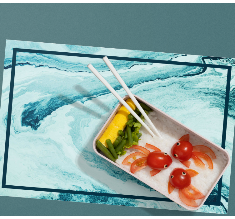 Ocean wave motif placemat - TenStickers