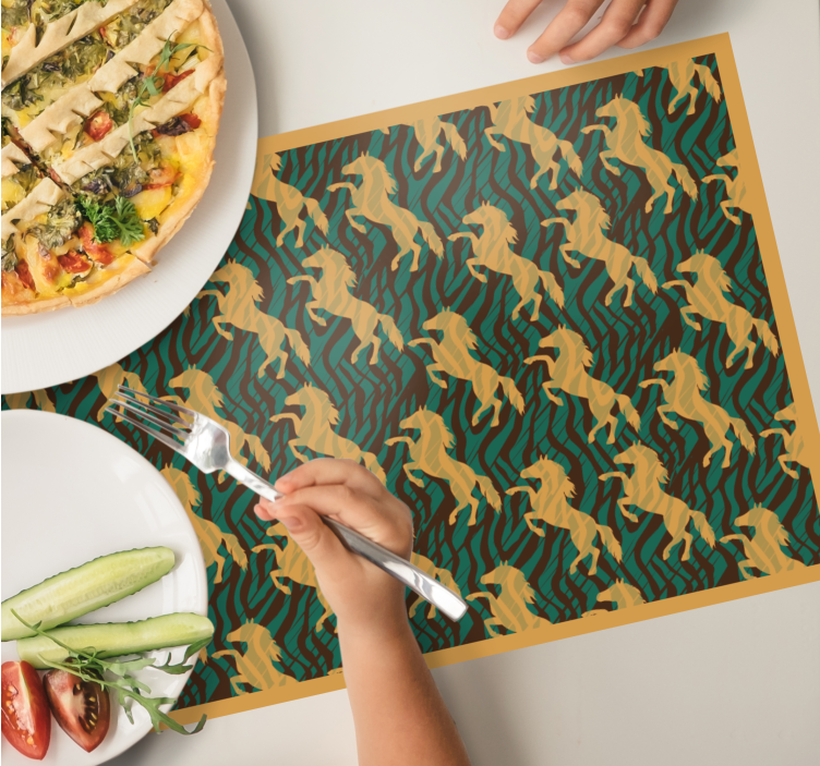 Original placemat bold unicorn design - TenStickers