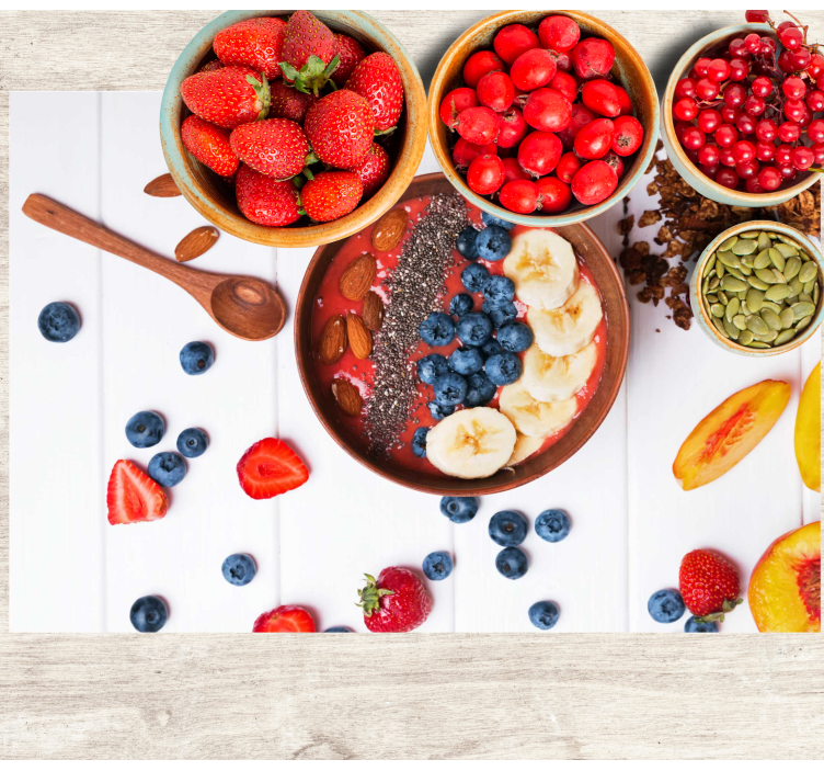 Original placemat bowl of fruit - TenStickers