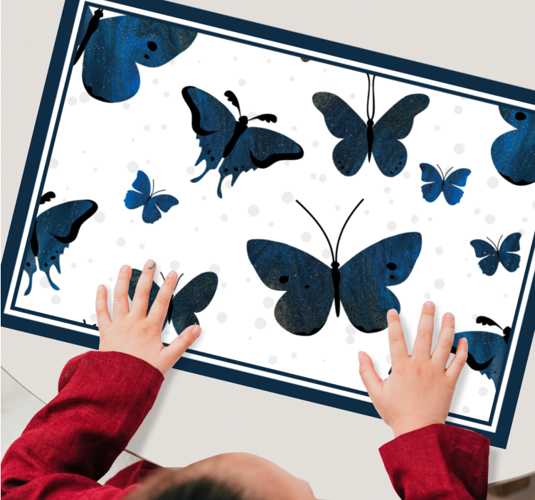 Original placemat butterfly pattern design - TenStickers