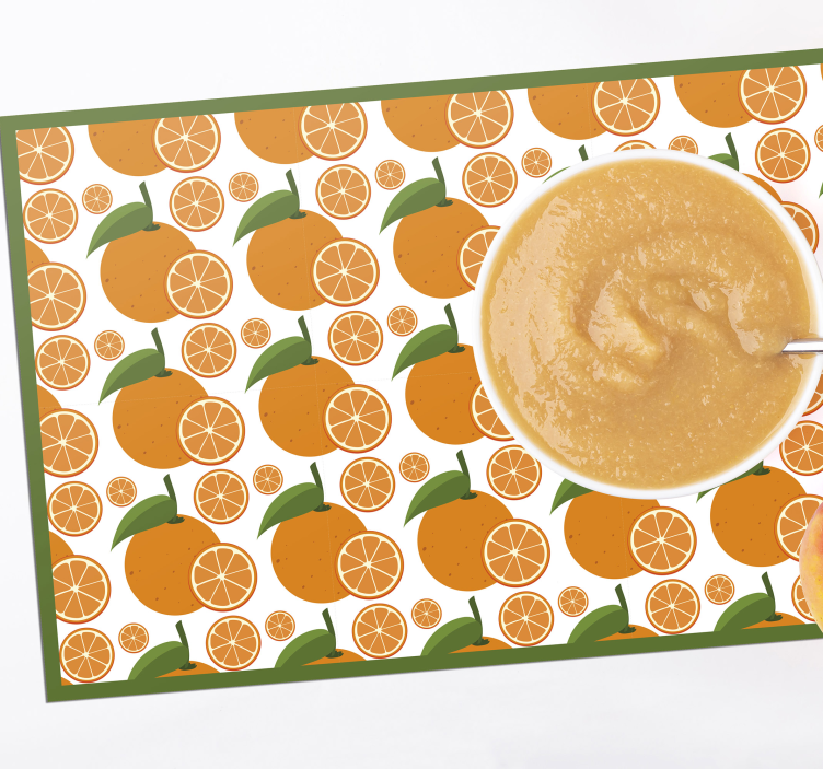 Original placemat citrus wedge design - TenStickers