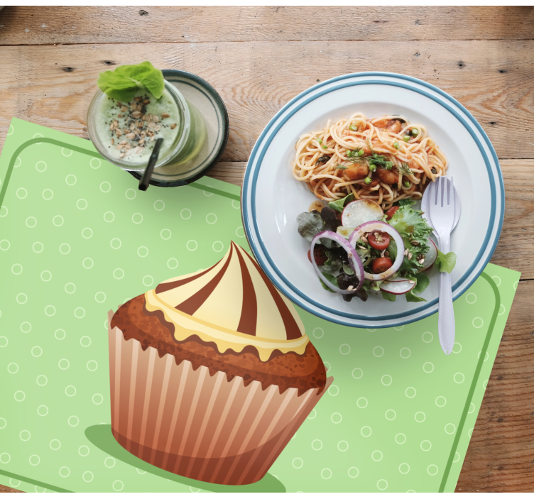 Original placemat cupcake design - TenStickers