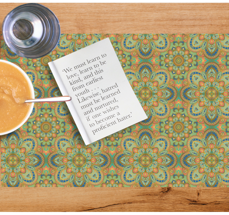 Original placemat elaborate floral design - TenStickers