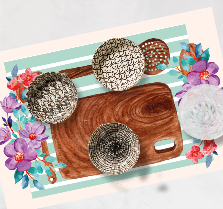 Original placemat elegant dining experience - TenStickers