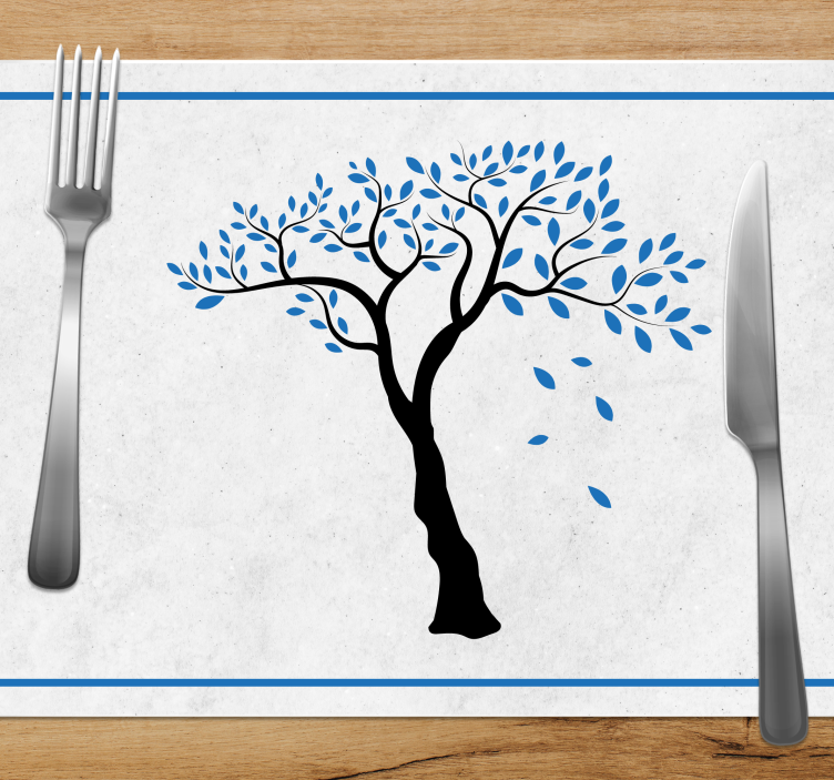 Original placemat elegant tree design - TenStickers