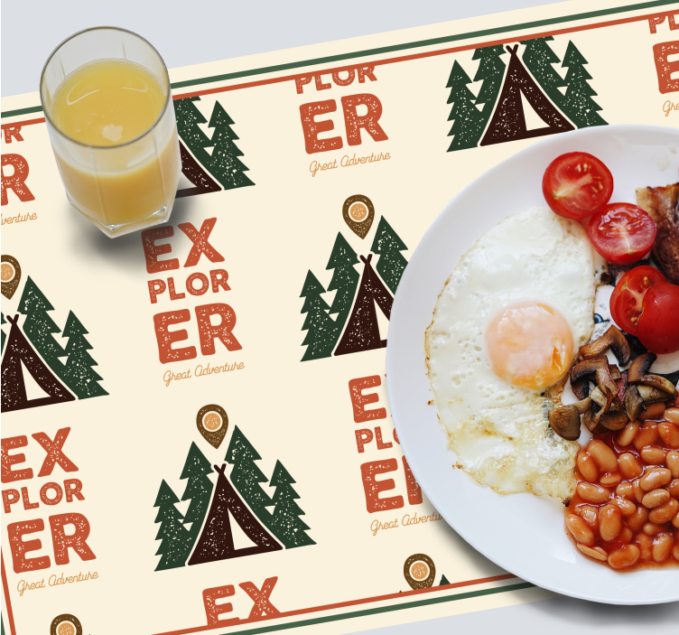 Original placemat explorer adventure design - TenStickers