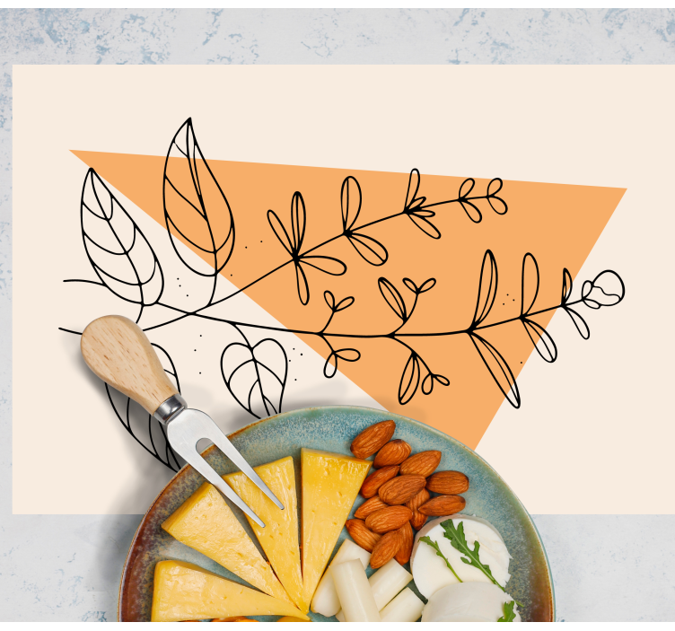 Original placemat floral abstract design - TenStickers