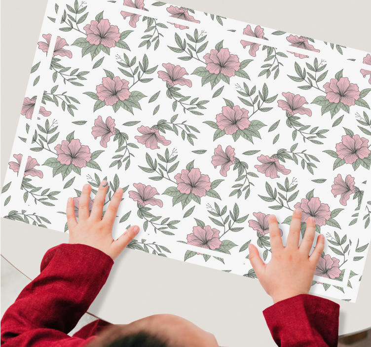 Original placemat floral design arrangement - TenStickers