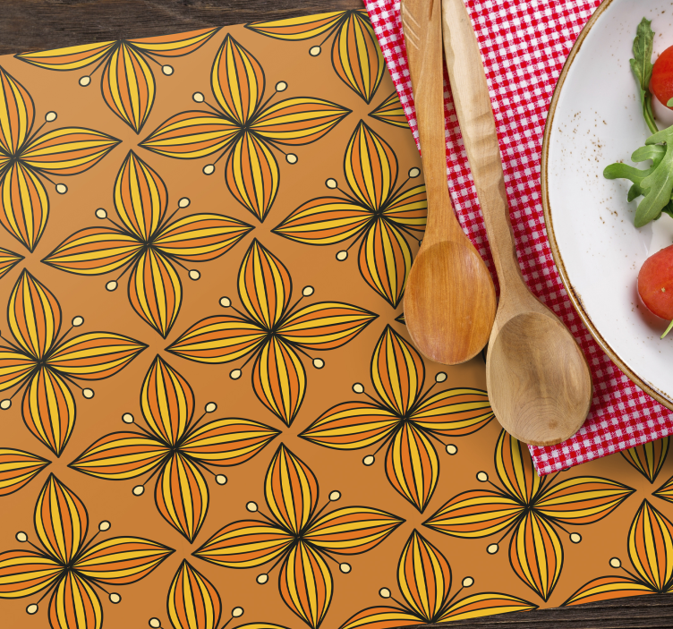 Original placemat floral geometric design - TenStickers