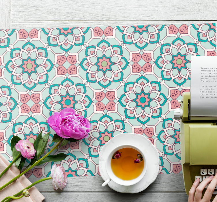 Original placemat floral illustration design - TenStickers