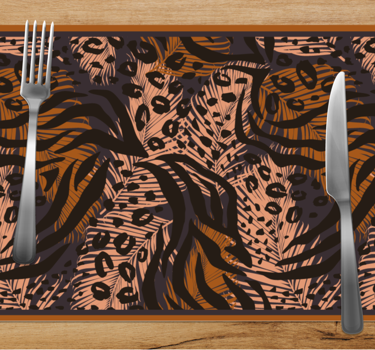 Original placemat floral jungle design - TenStickers