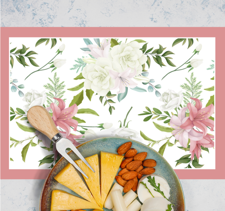 Original placemat floral pattern centerpiece - TenStickers