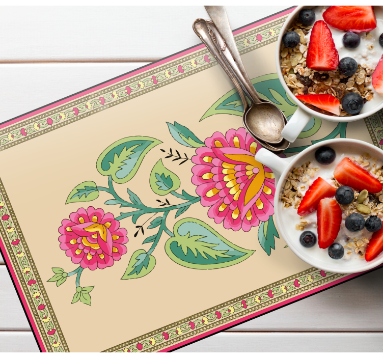 Original placemat floral patterned centerpiece - TenStickers