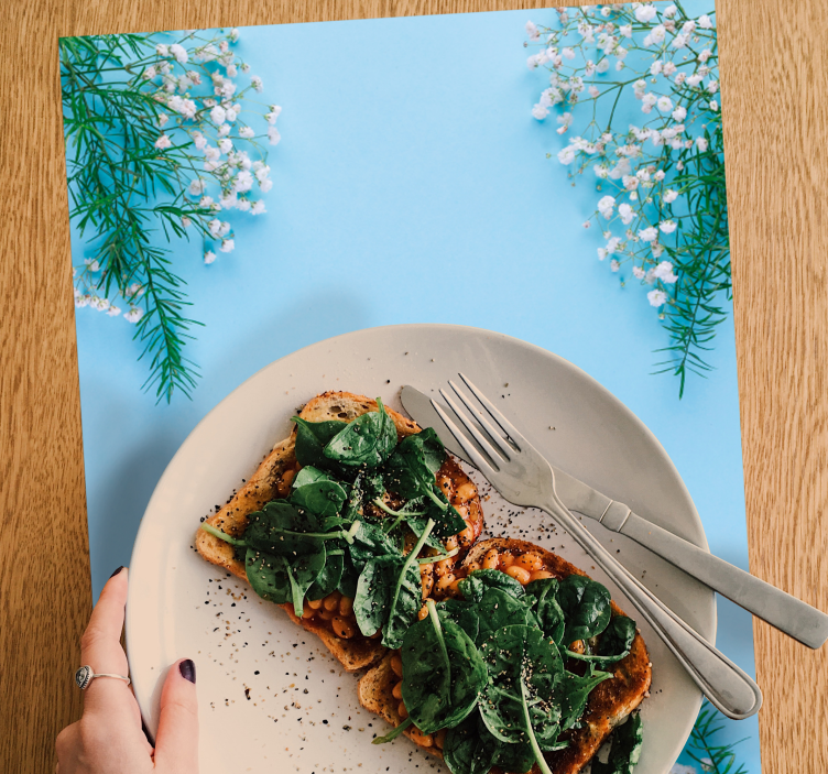 Original placemat floral table decoration - TenStickers