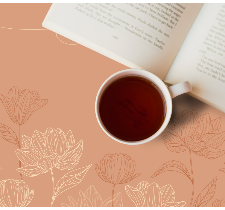 Original placemat floral tea arrangement - TenStickers