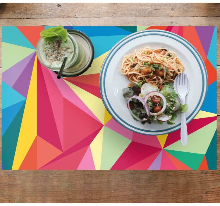 Original placemat geometric color design - TenStickers