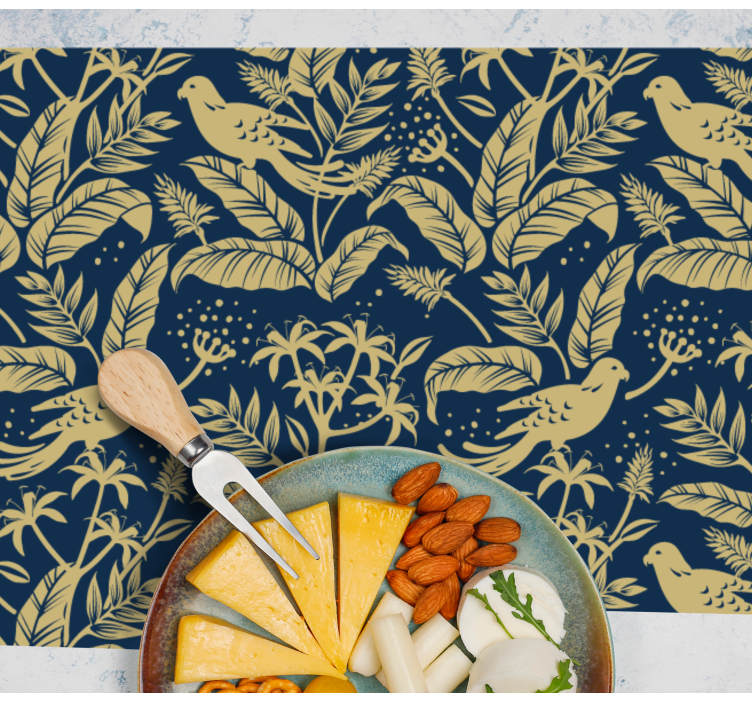 Original placemat graceful leaf design - TenStickers