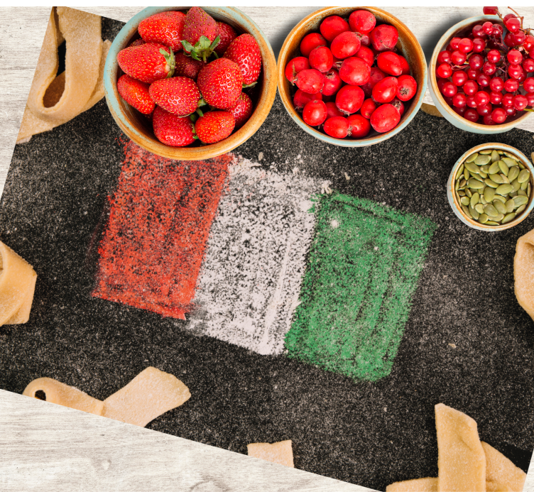 Original placemat italian flag design - TenStickers