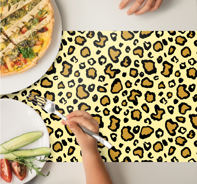 Original placemat leopard print design - TenStickers