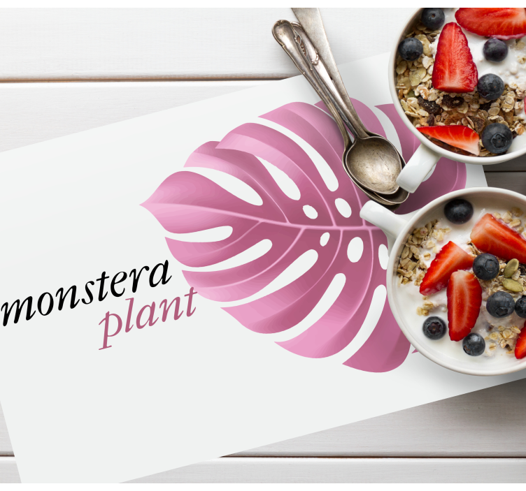 Original placemat monstera leaf design - TenStickers
