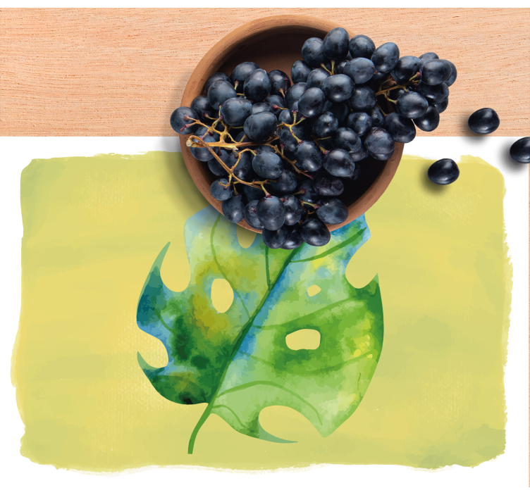 Original placemat monstera leaf pattern - TenStickers