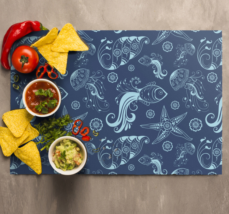 Original placemat nautical print design - TenStickers