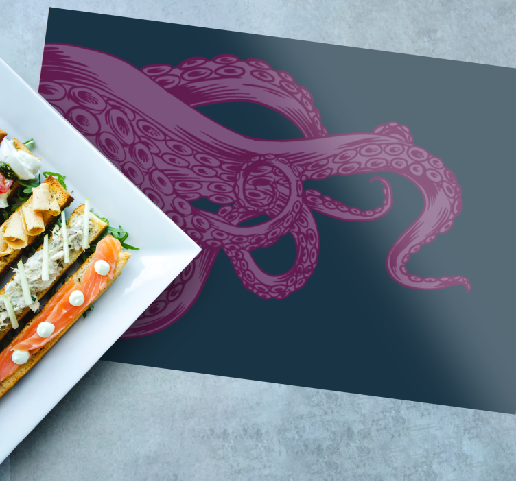 Original placemat octopus tentacle design - TenStickers