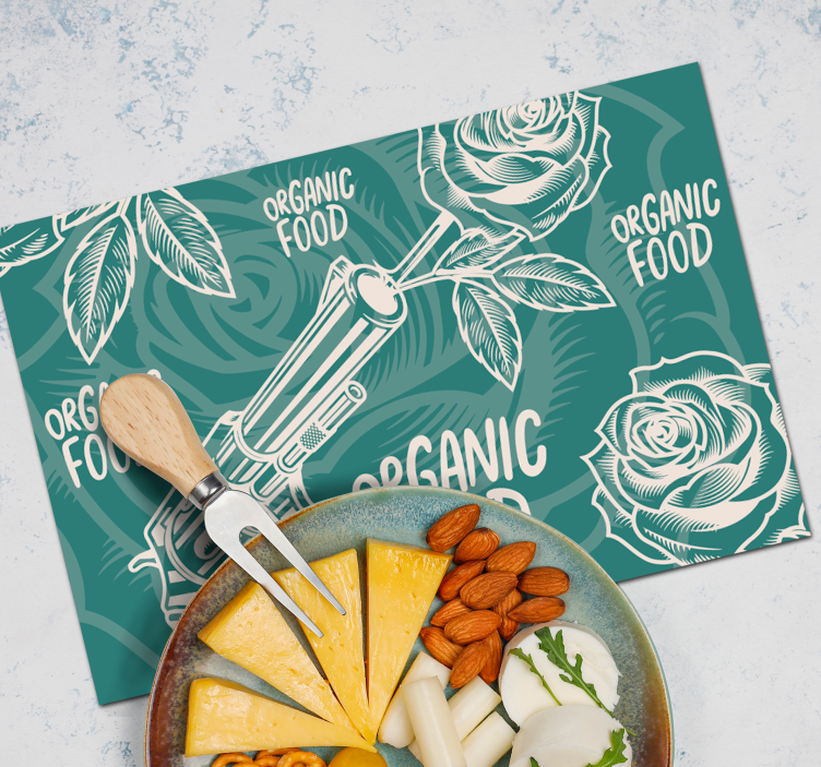 Original placemat revolver organic food - TenStickers